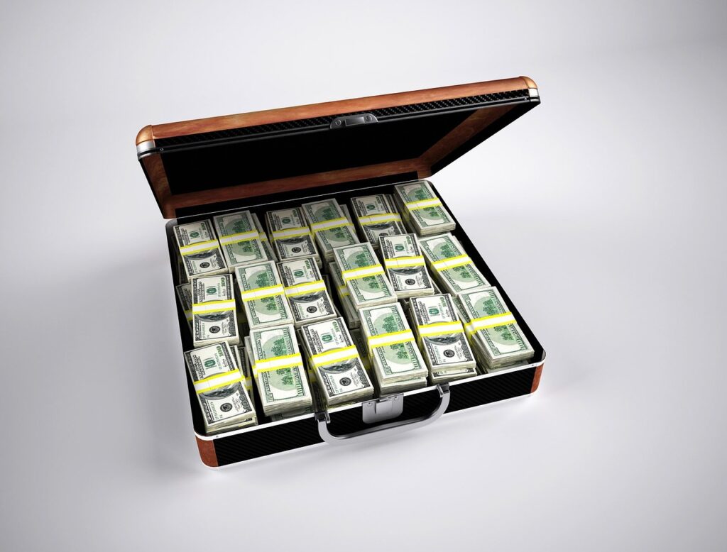 Briefcase of money