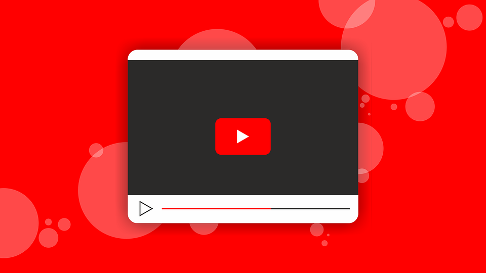 Illustration of youtube video interface.