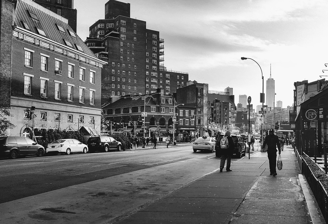 A road in New York City.